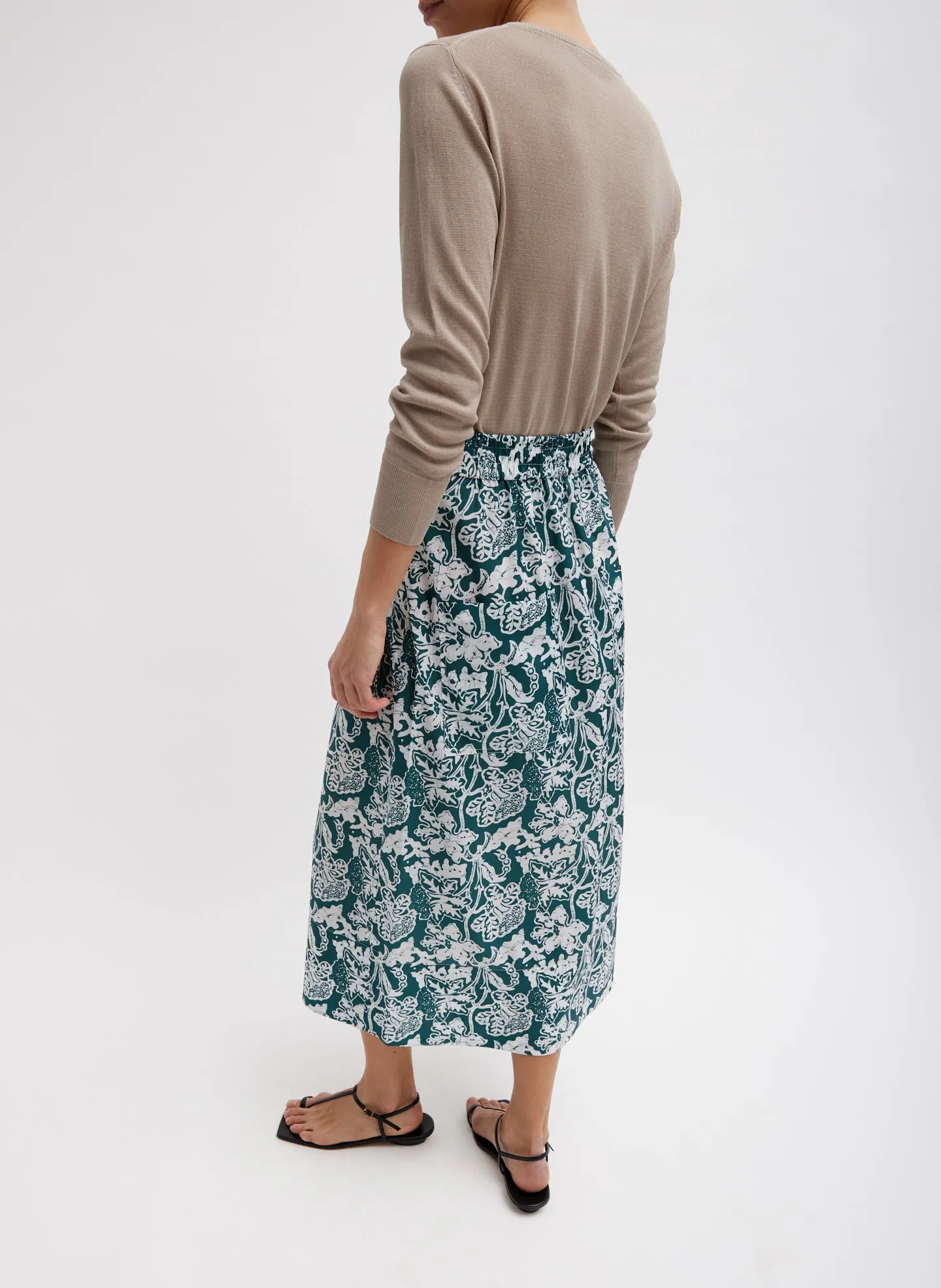 Recycled Nylon Batik Full Skirt sold by Tibi product image thumbnail 4