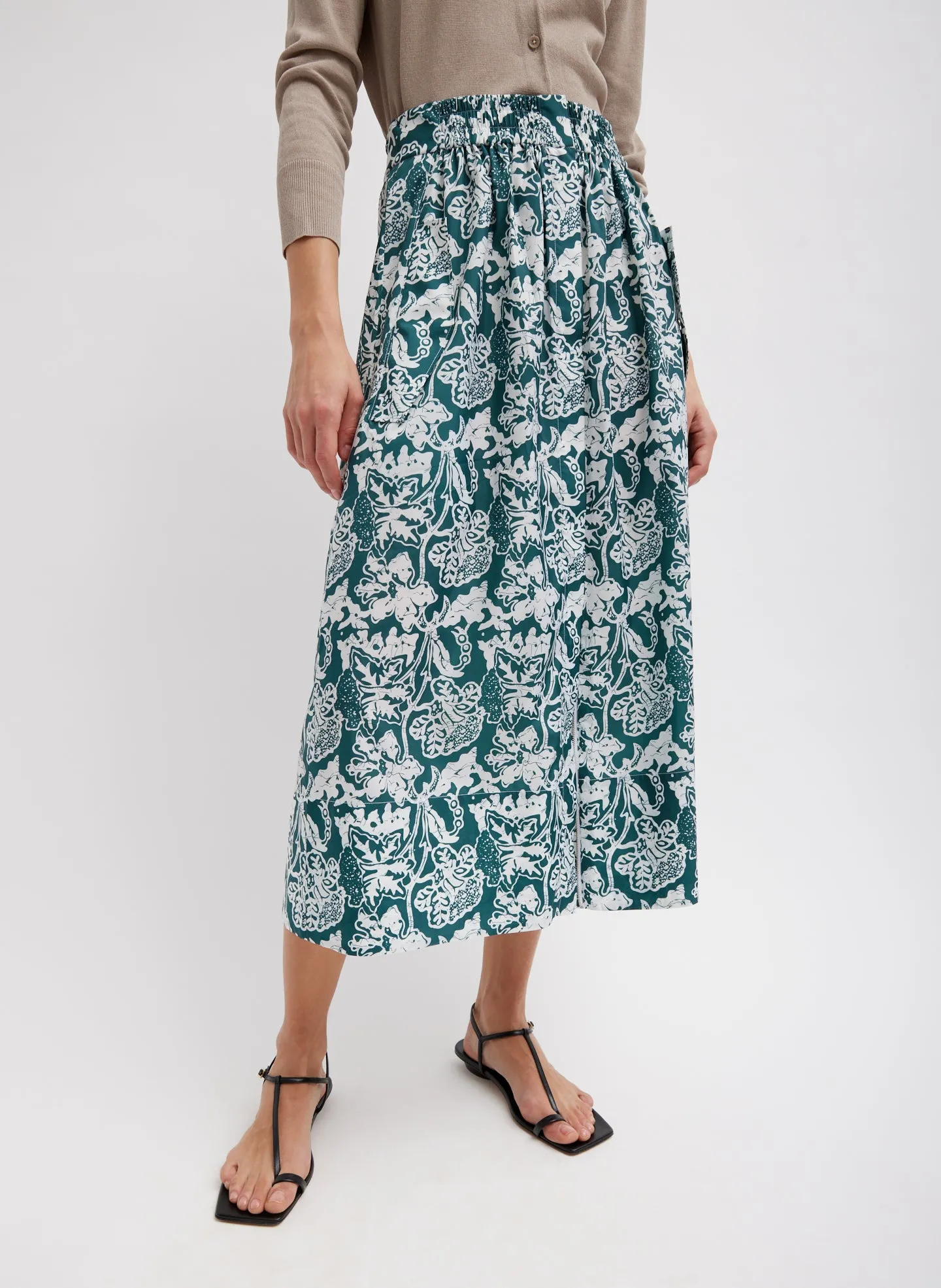 Recycled Nylon Batik Full Skirt sold by Tibi product image thumbnail 3
