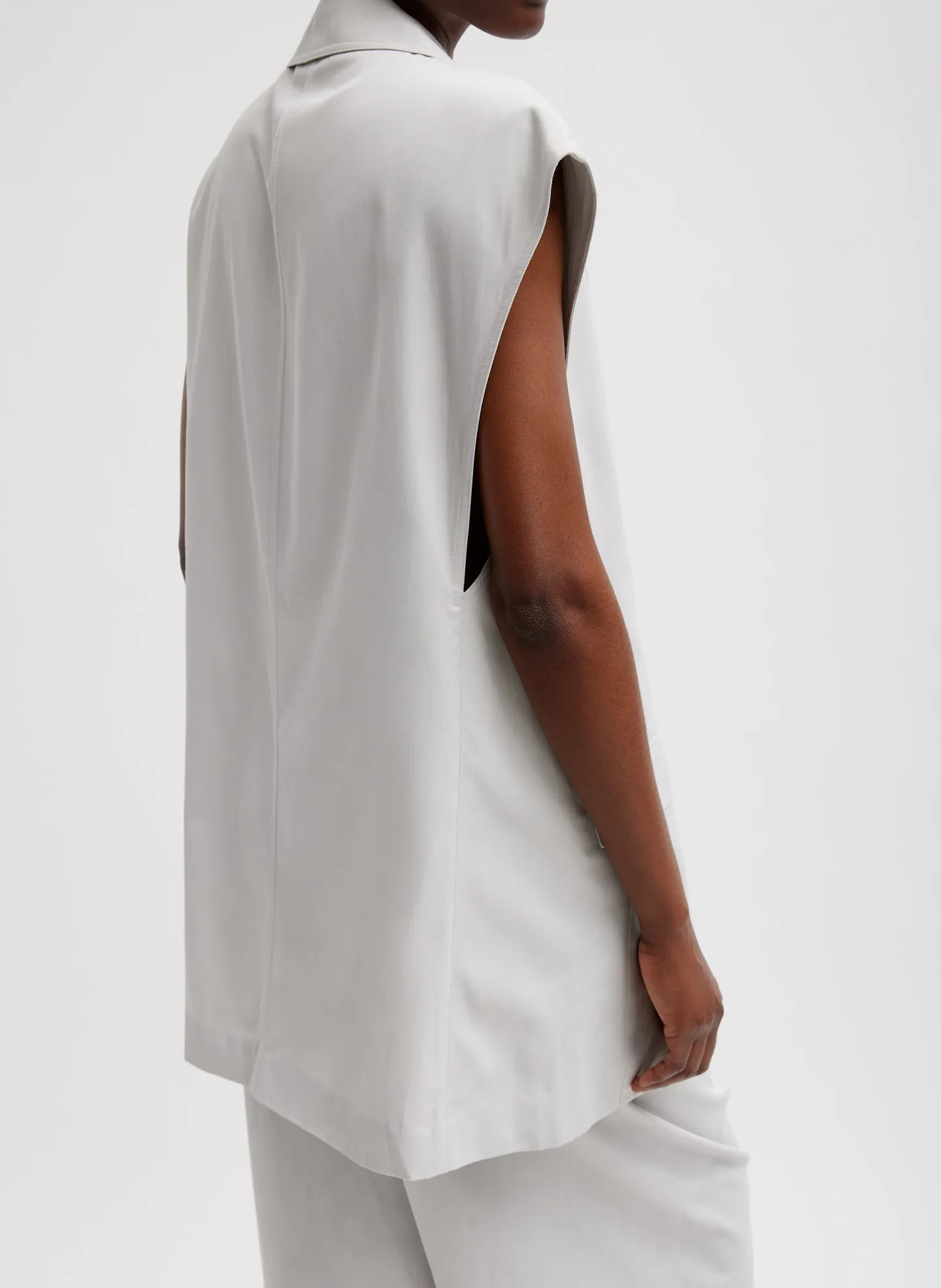 Drapey Suiting Oversized Double Breasted Vest sold by Tibi product image thumbnail 4