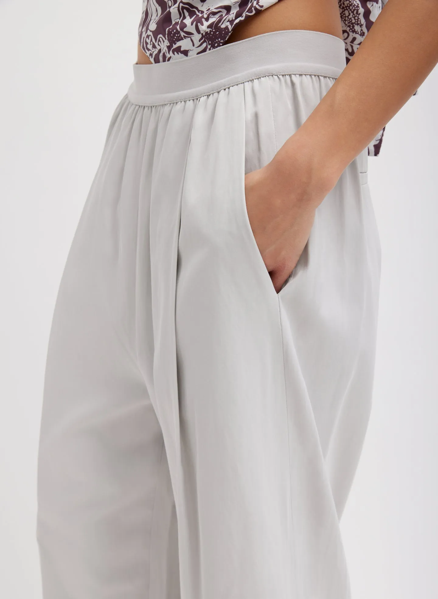 Drapey Suiting Marit Pull On Pant sold by Tibi product image thumbnail 3