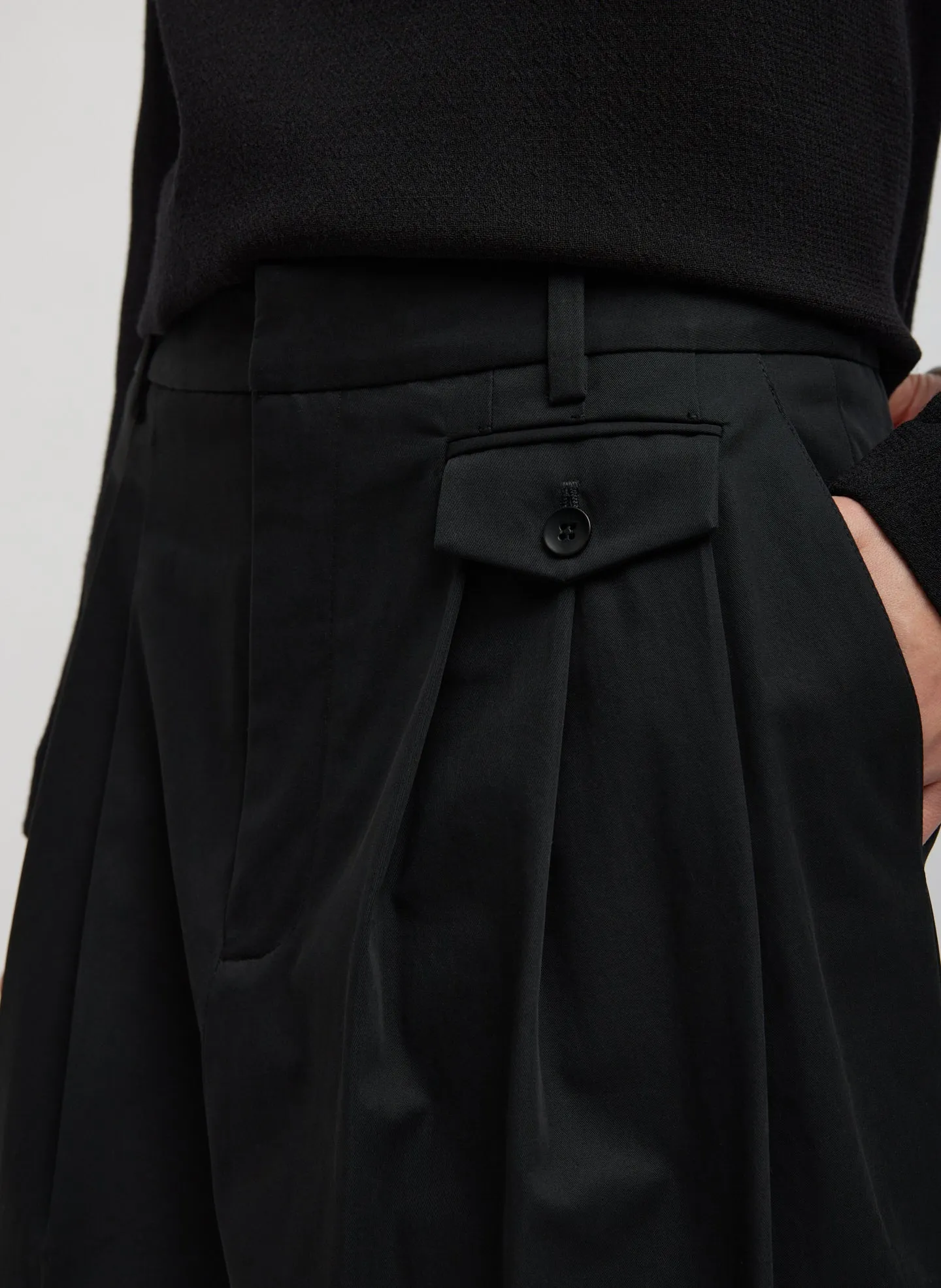 Bio Twill Triple Pleat Skirt sold by Tibi product image thumbnail 2