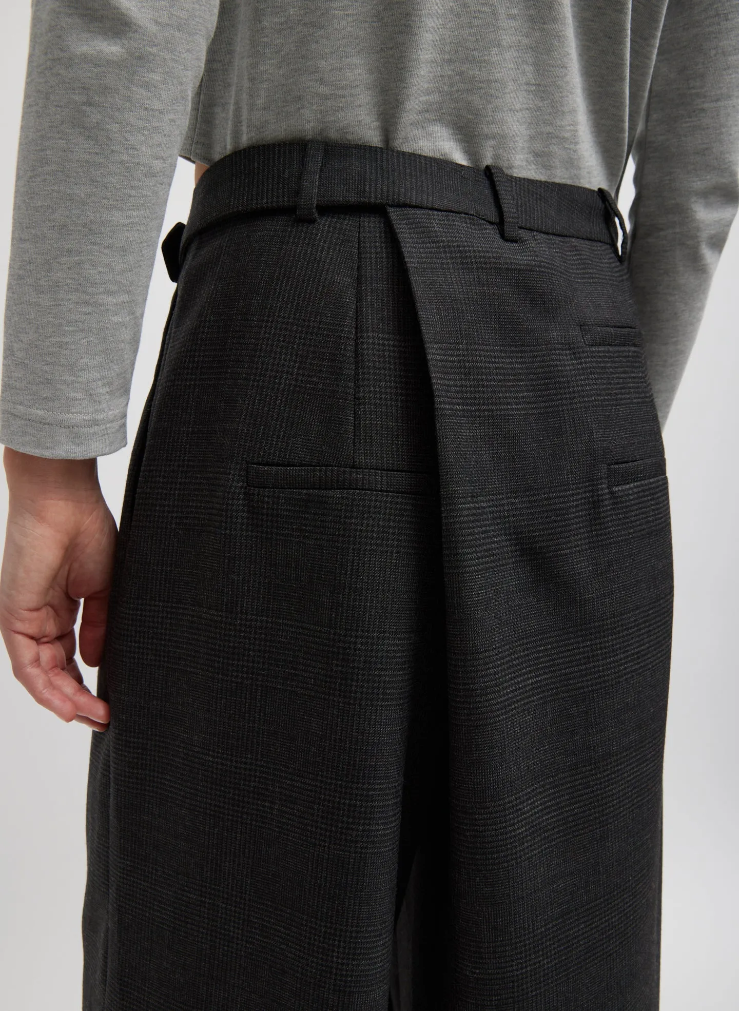 Adler Glenplaid Wrap Pant sold by Tibi product image thumbnail 3