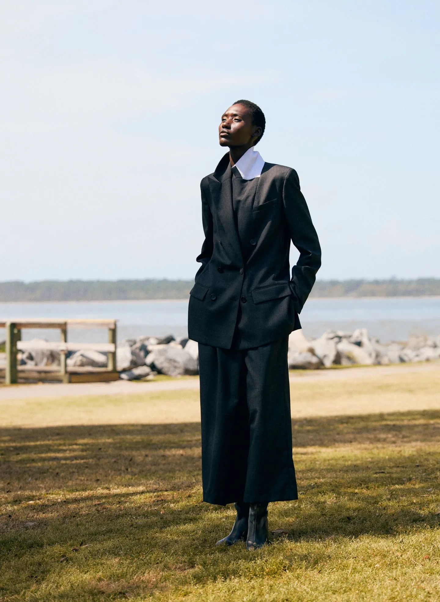 Adler Glenplaid Wrap Pant sold by Tibi product image thumbnail 2