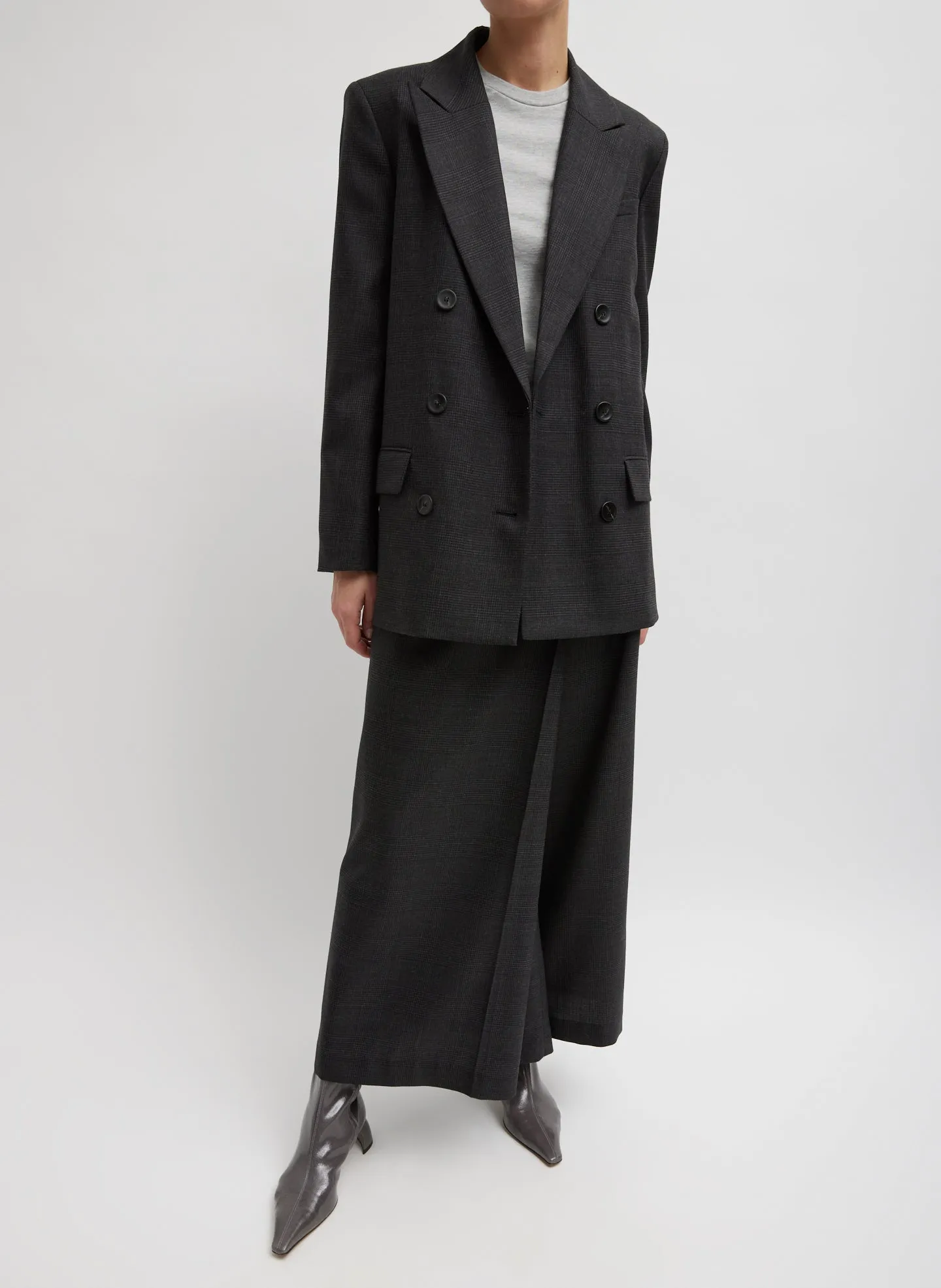 Adler Glenplaid Wrap Pant sold by Tibi product image thumbnail 5