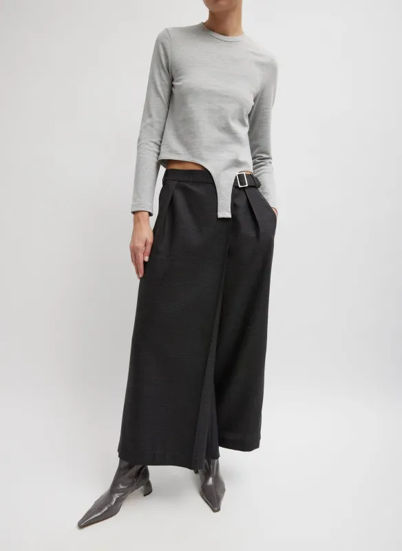 Adler Glenplaid Wrap Pant made by Tibi