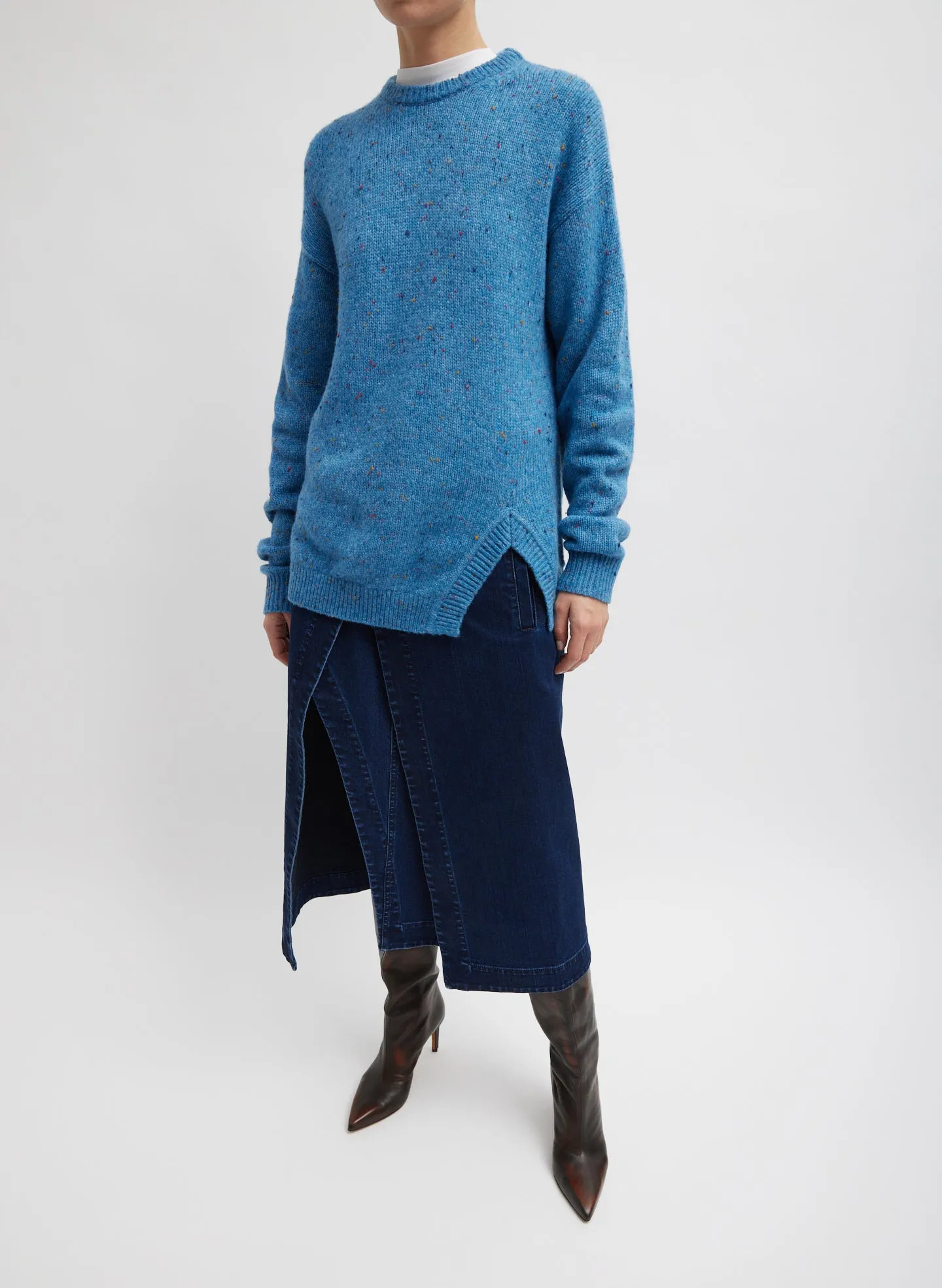 Confetti Crewneck Easy Pullover sold by Tibi