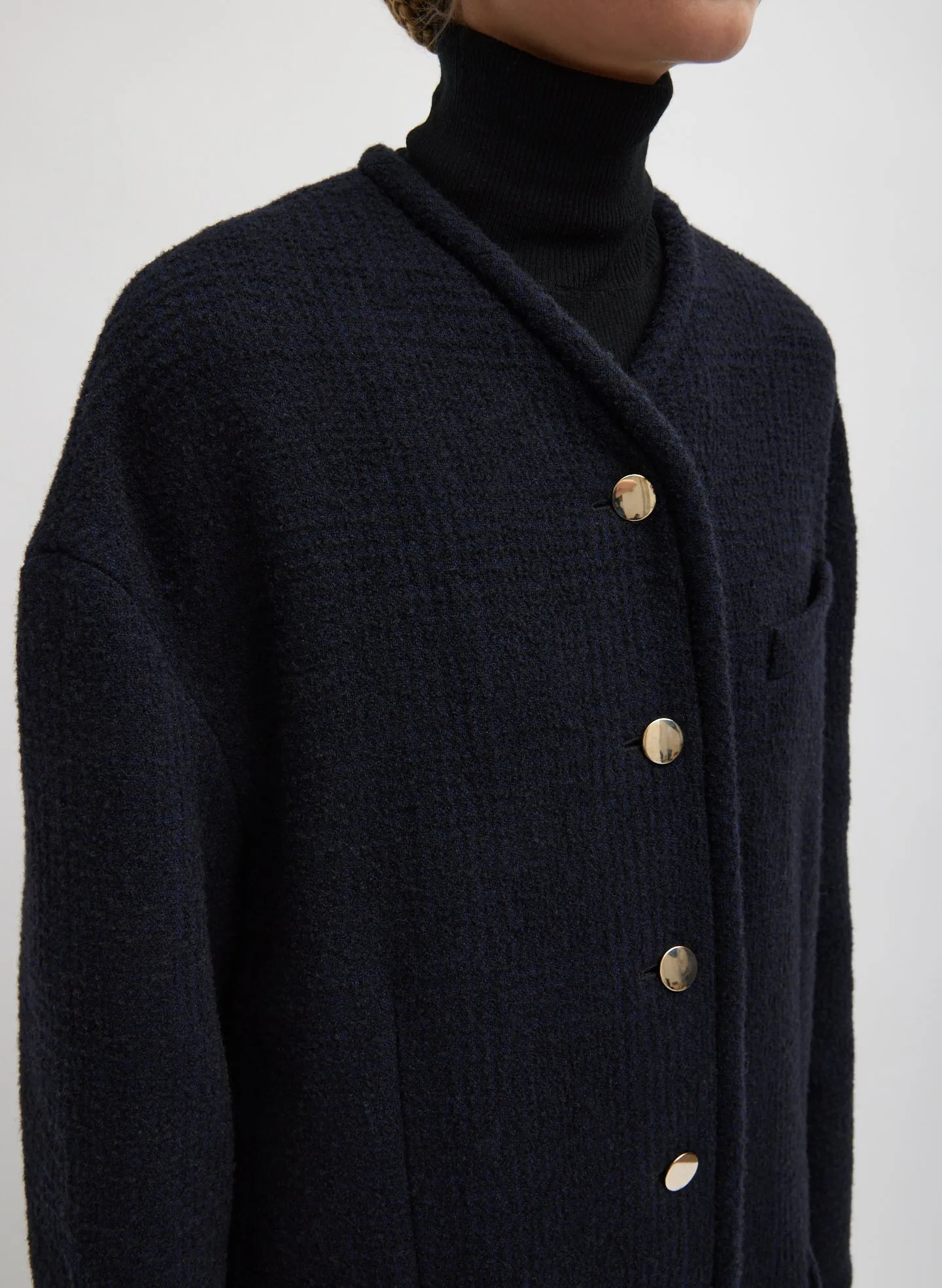 Majeur Boucle Cardigan Carcoat sold by Tibi product image thumbnail 2