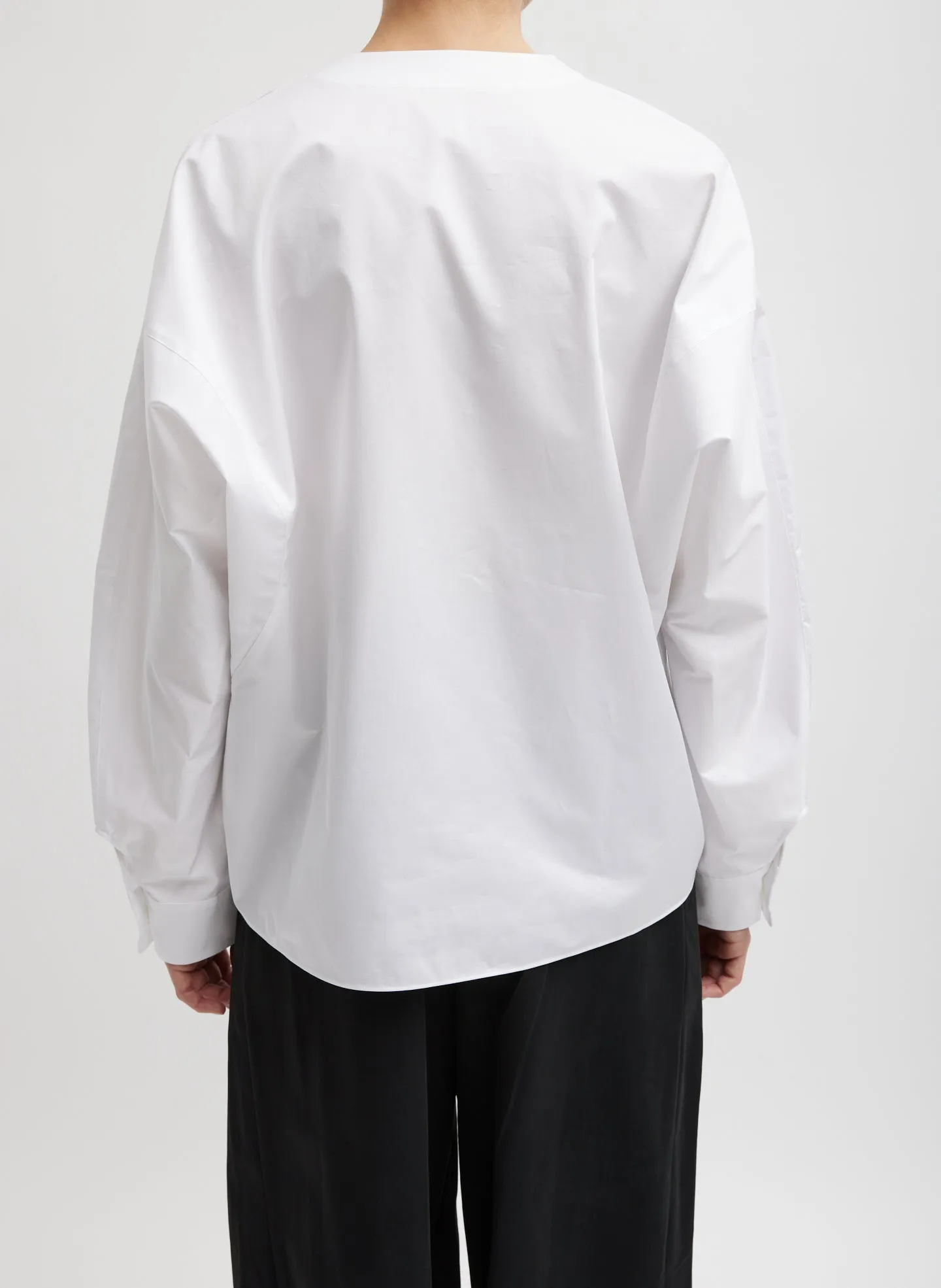 Eco Poplin Scoopneck Top sold by Tibi product image thumbnail 5