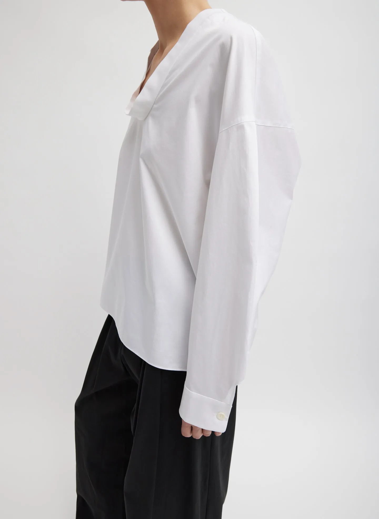 Eco Poplin Scoopneck Top sold by Tibi product image thumbnail 4