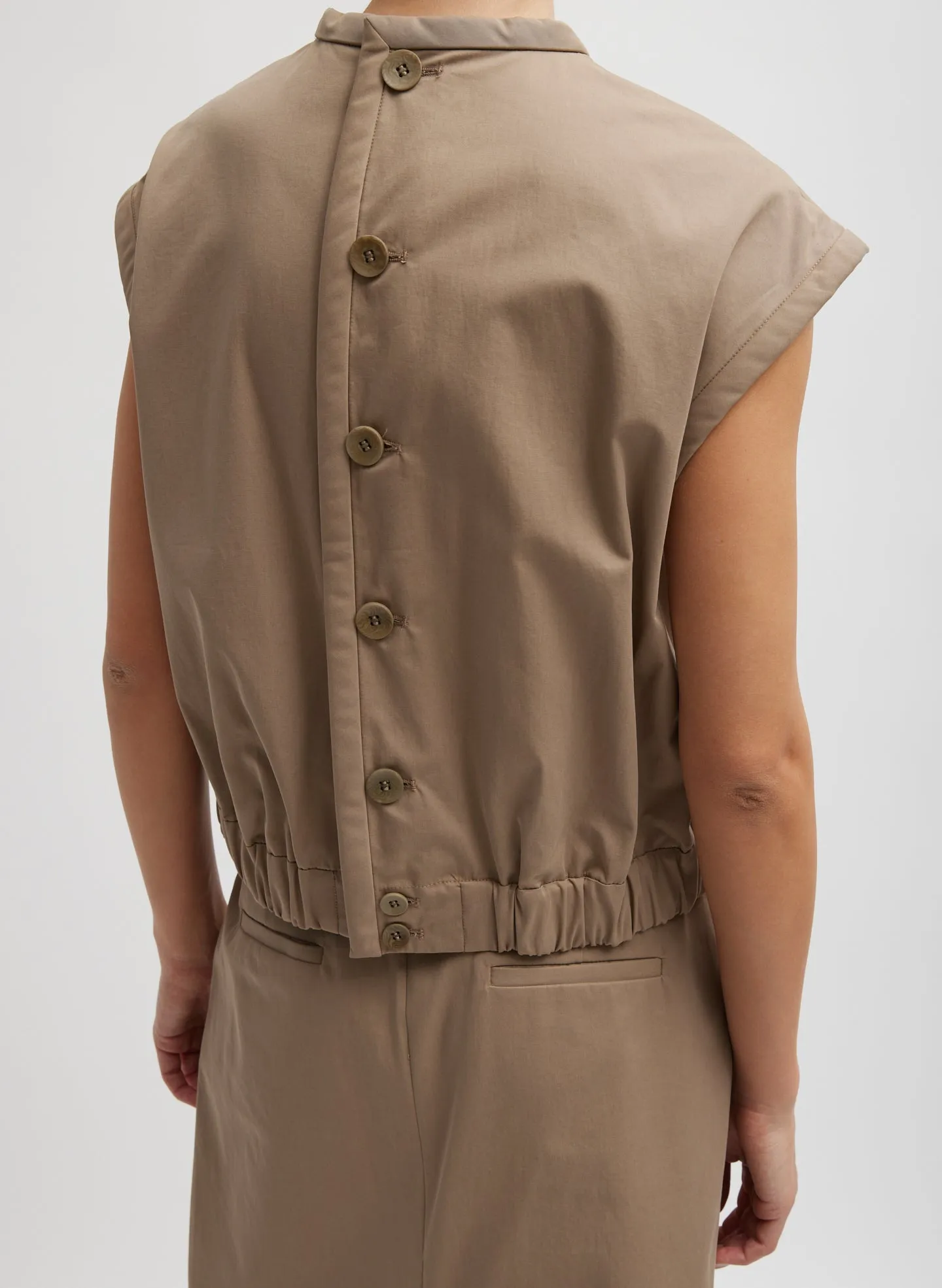 Bio Twill Blousant Vest sold by Tibi product image thumbnail 2