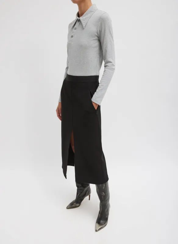 Wren Crepe Knit Midi Skirt made by Tibi