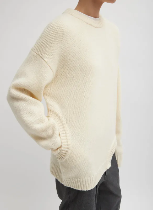 Soft Lambswool Sweater With Cut Out Detail sold by Tibi