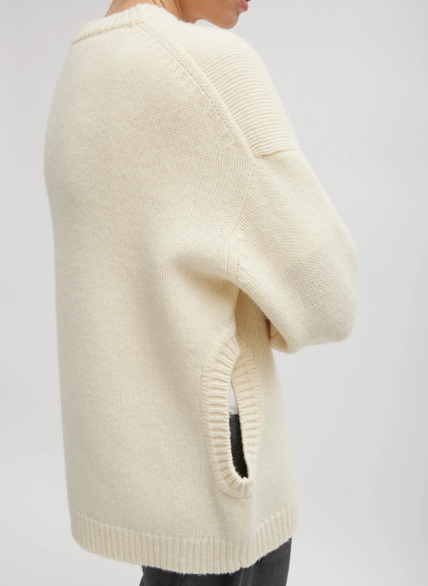 Soft Lambswool Sweater With Cut Out Detail sold by Tibi product image thumbnail 4