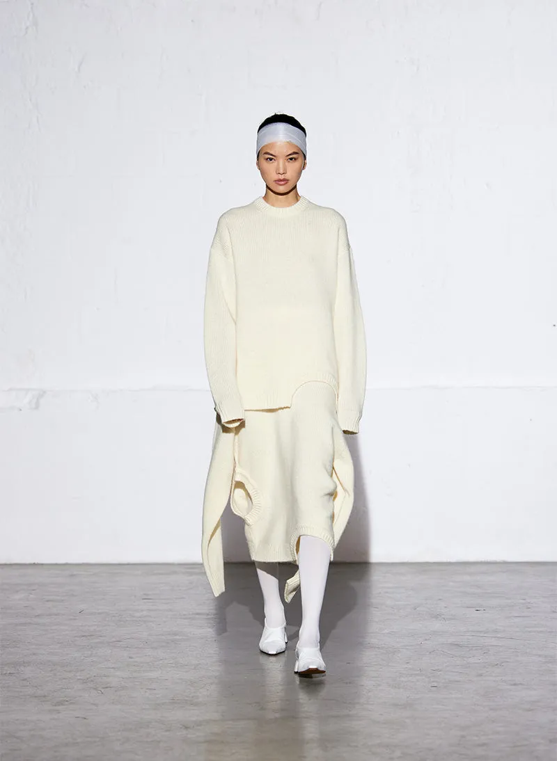 Soft Lambswool Sweater With Cut Out Detail sold by Tibi product image thumbnail 2