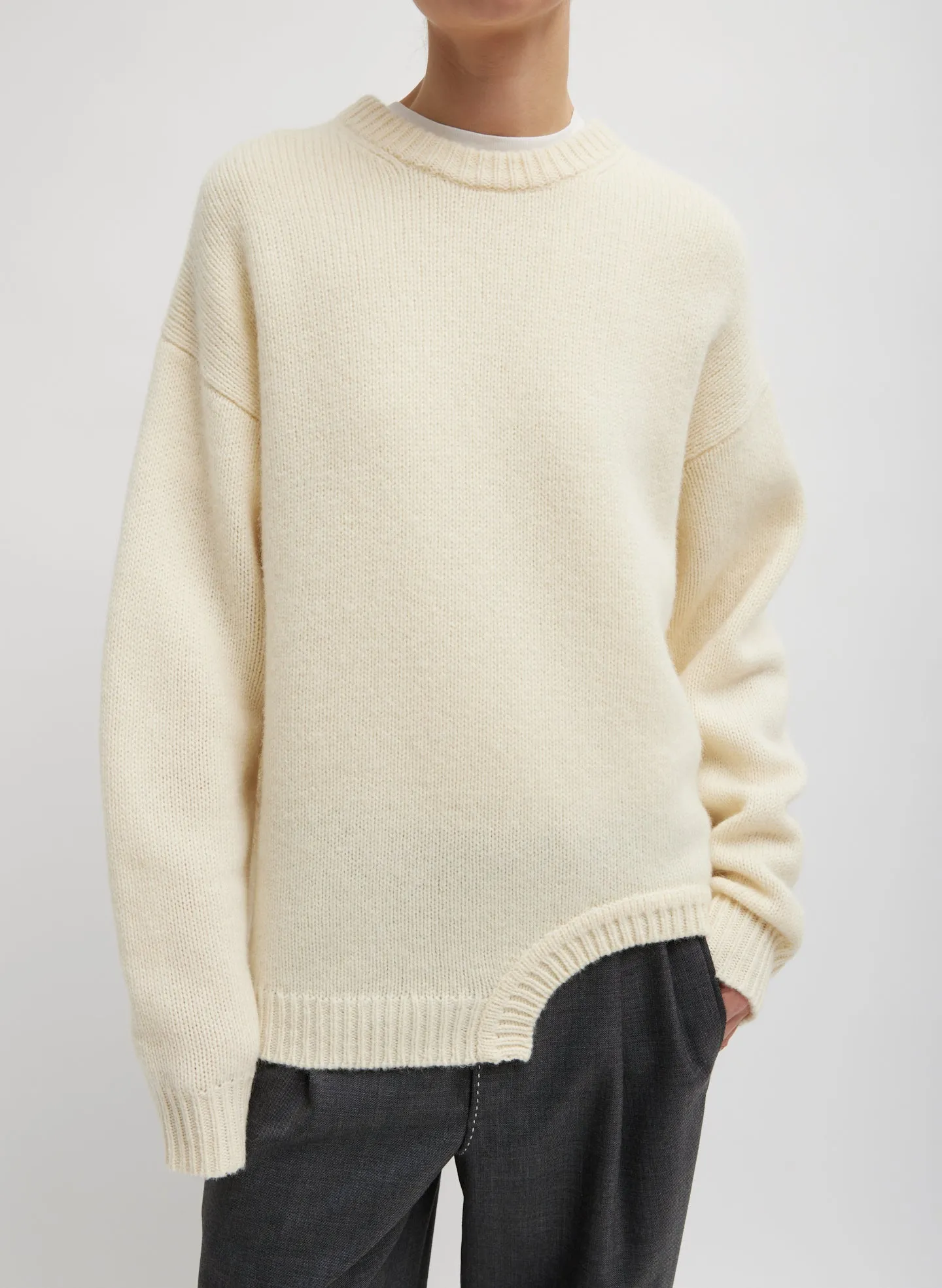Soft Lambswool Sweater With Cut Out Detail sold by Tibi product image thumbnail 3