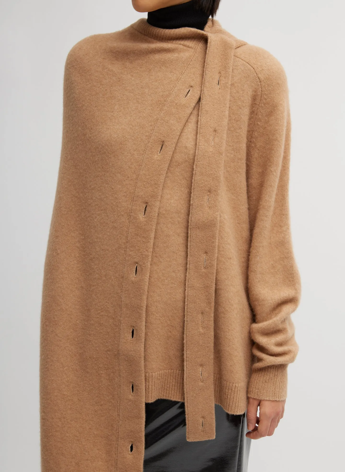 Camel Hair Knit Cape sold by Tibi product image thumbnail 5