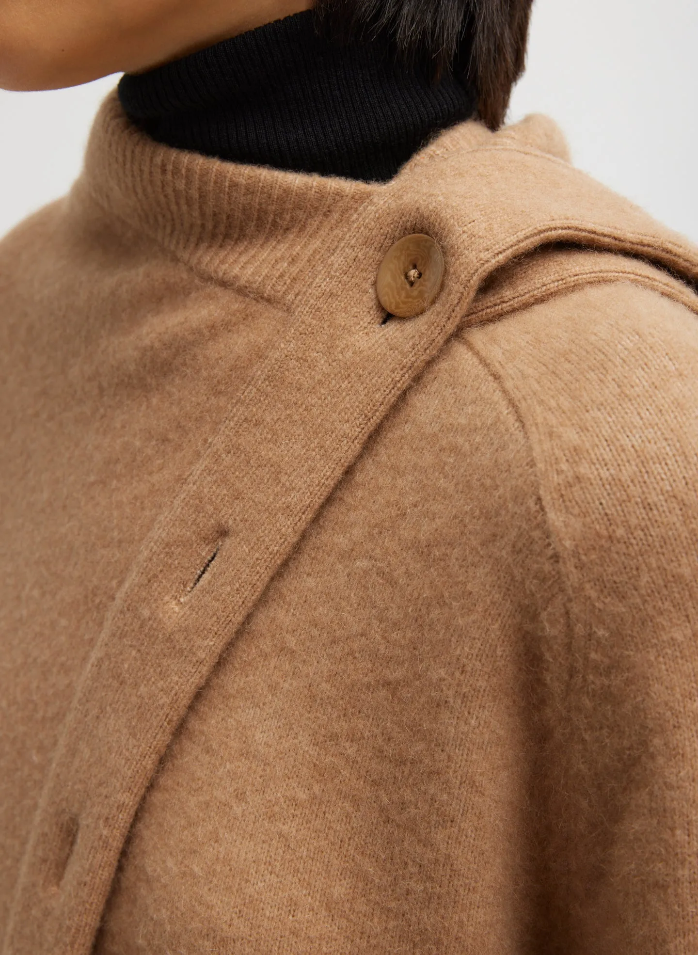 Camel Hair Knit Cape sold by Tibi product image thumbnail 4