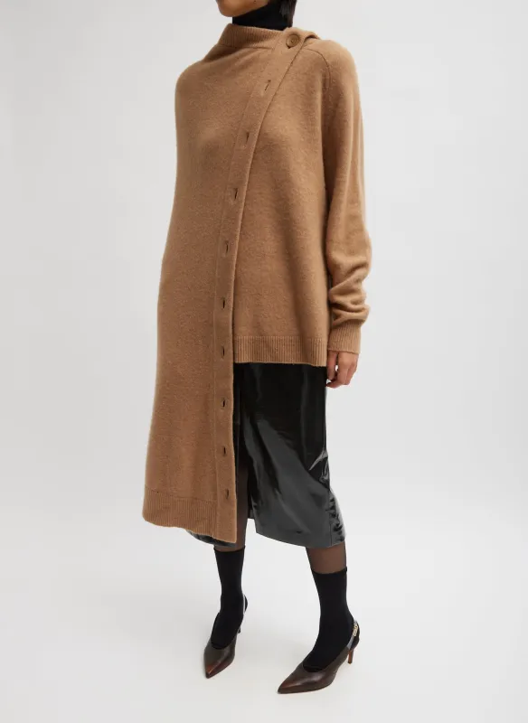 Camel Hair Knit Cape made by Tibi
