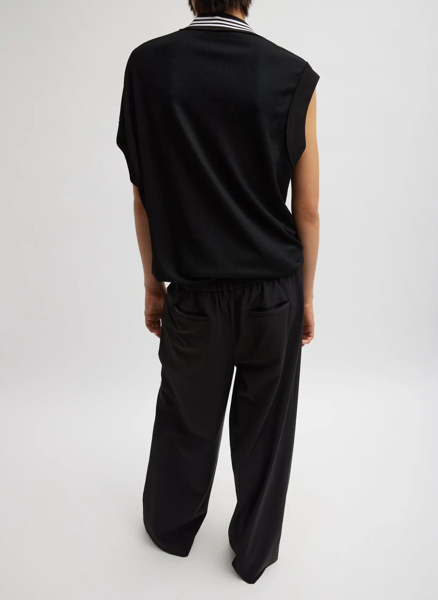 Wool Jersey V-Neck Tennis Vest sold by Tibi product image thumbnail 4