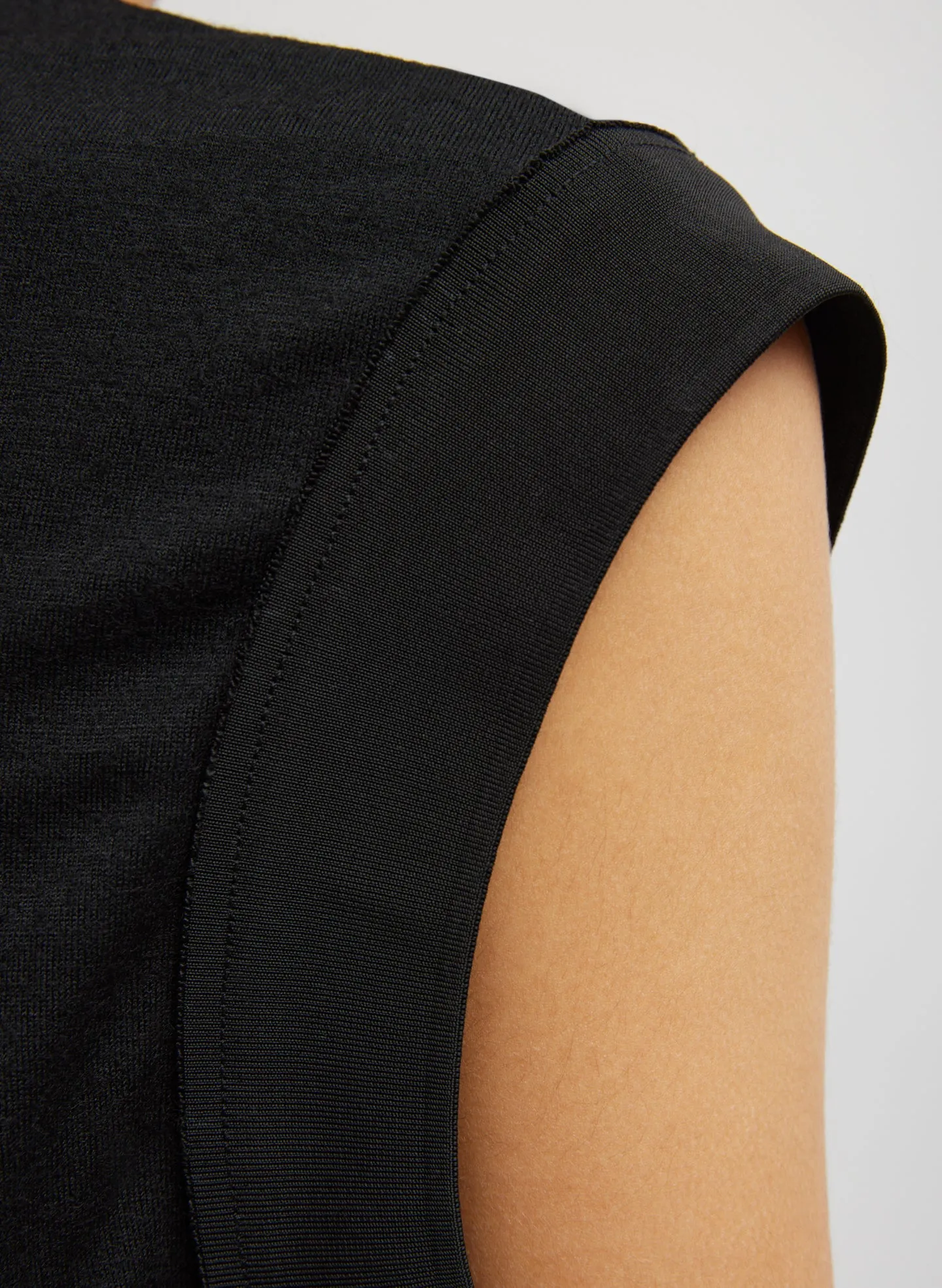 Wool Jersey V-Neck Tennis Vest sold by Tibi product image thumbnail 2