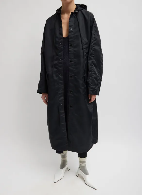 Eco Nylon Hooded Coat made by Tibi