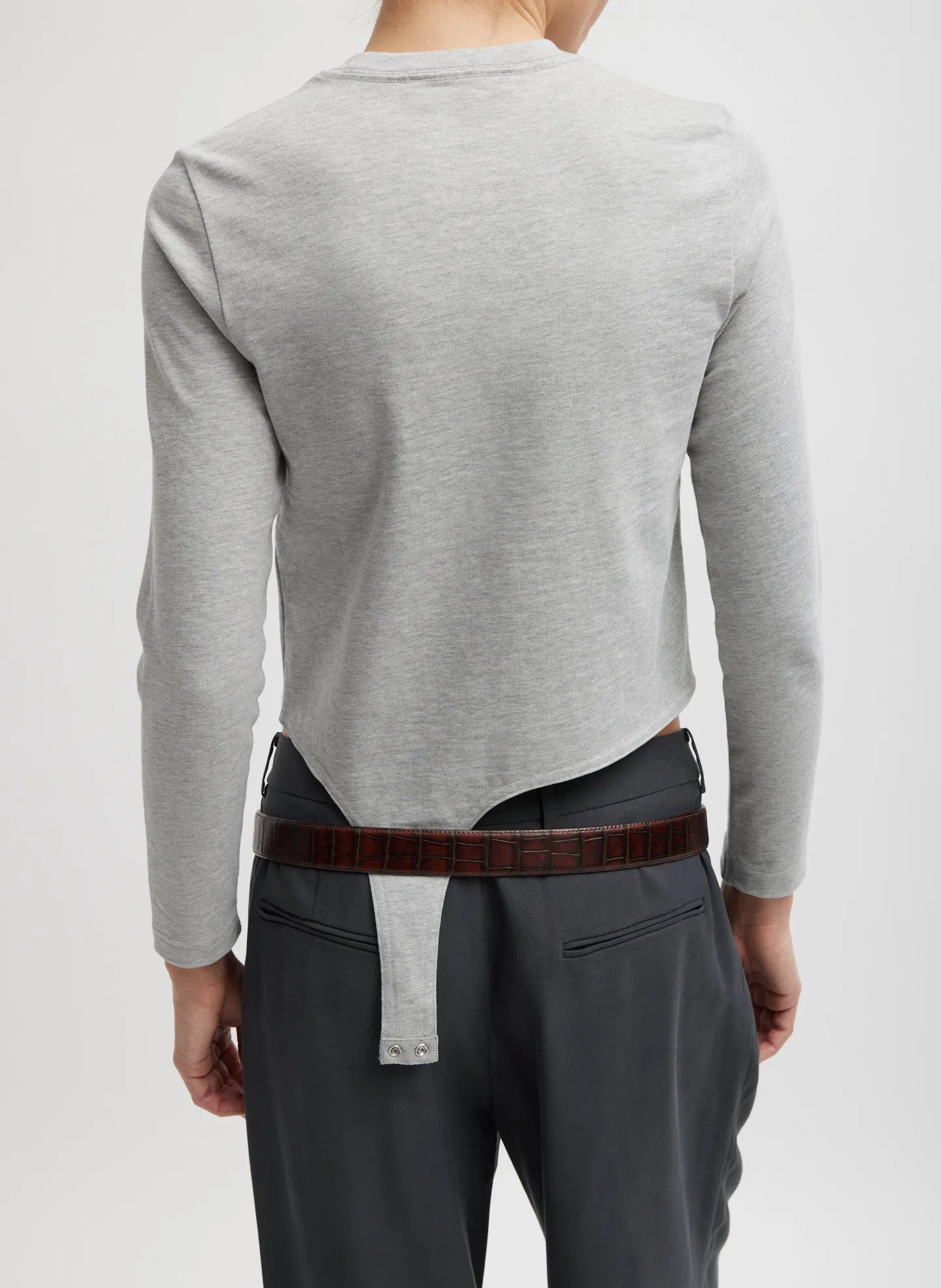 Perfect T-Shirt Shrunken Crewneck With Straps sold by Tibi product image thumbnail 3