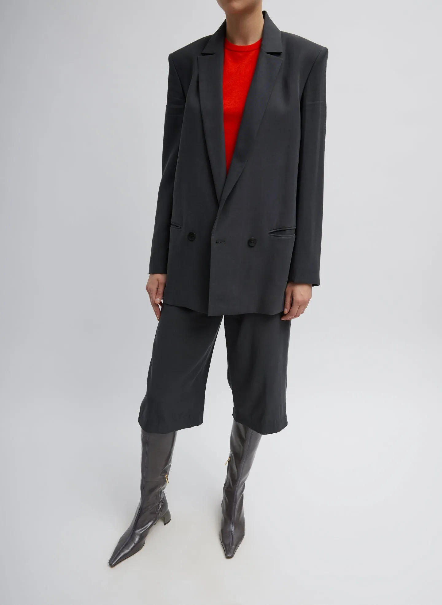 Fluid Suiting Double Breasted Blazer sold by Tibi product image thumbnail 5