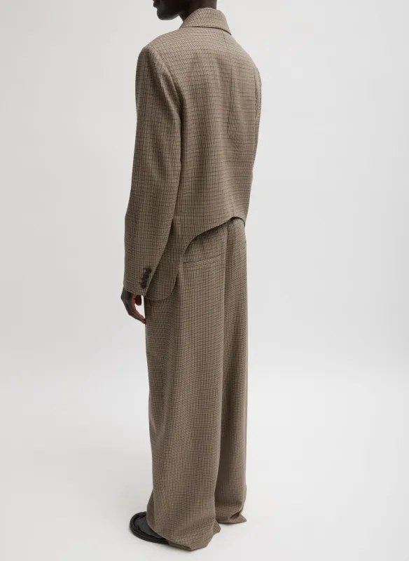 Thomas Menswear Check Dennis Cutout Blazer sold by Tibi