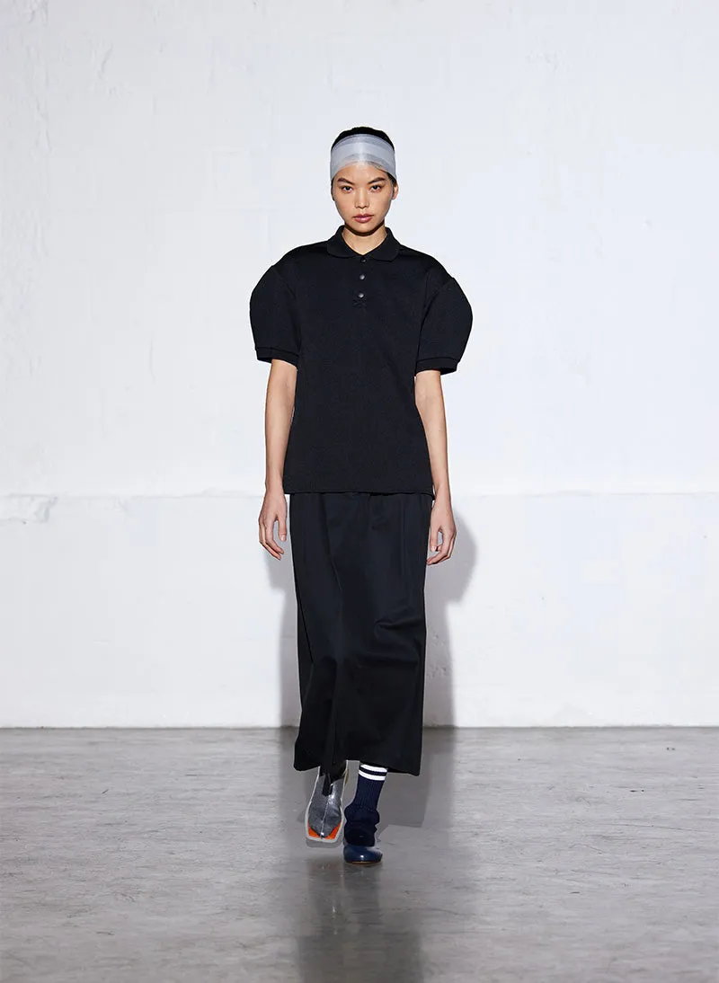 Luxe Pique Polo Shirt sold by Tibi product image thumbnail 2