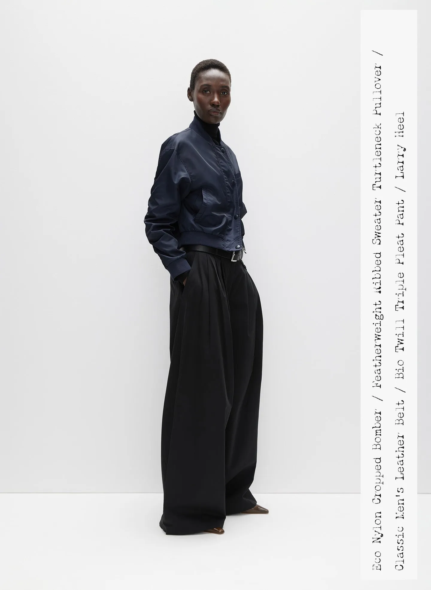 Bio Twill Triple Pleat Pant sold by Tibi product image thumbnail 3