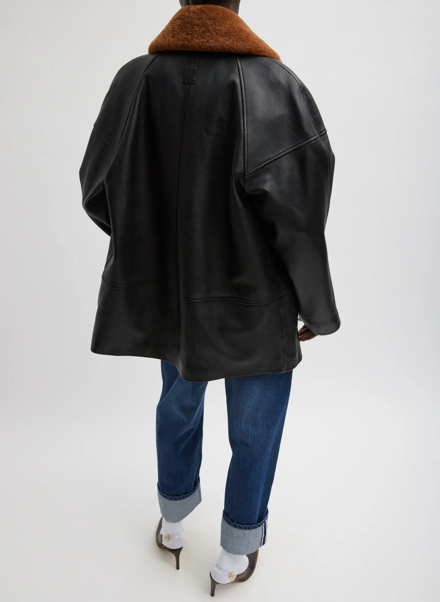 Leather Carcoat sold by Tibi product image thumbnail 4