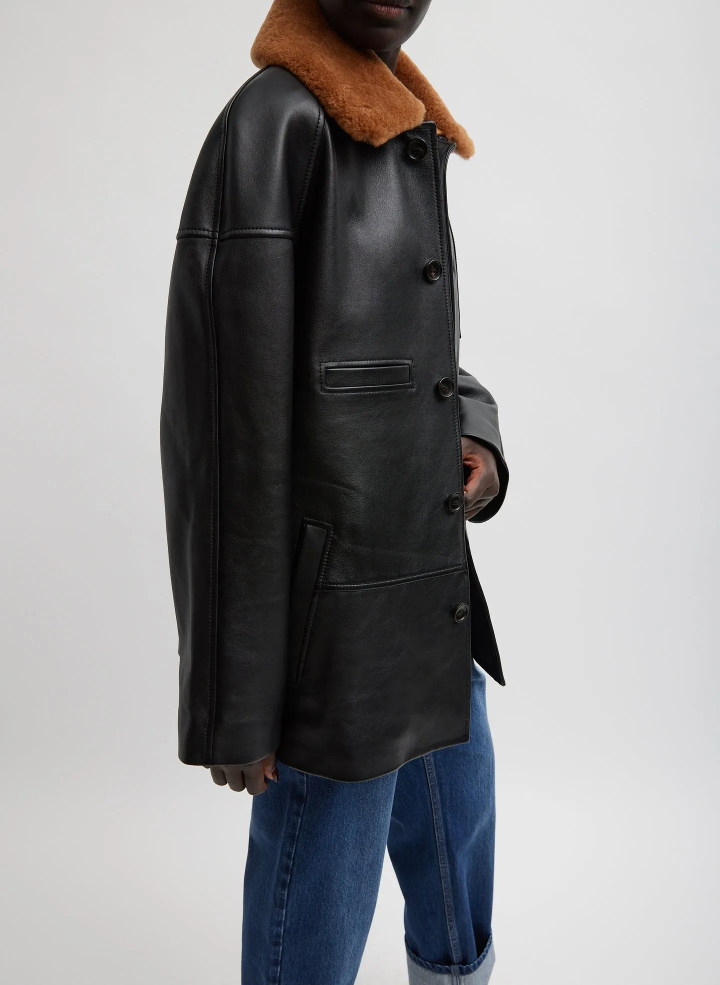 Leather Carcoat sold by Tibi product image thumbnail 3