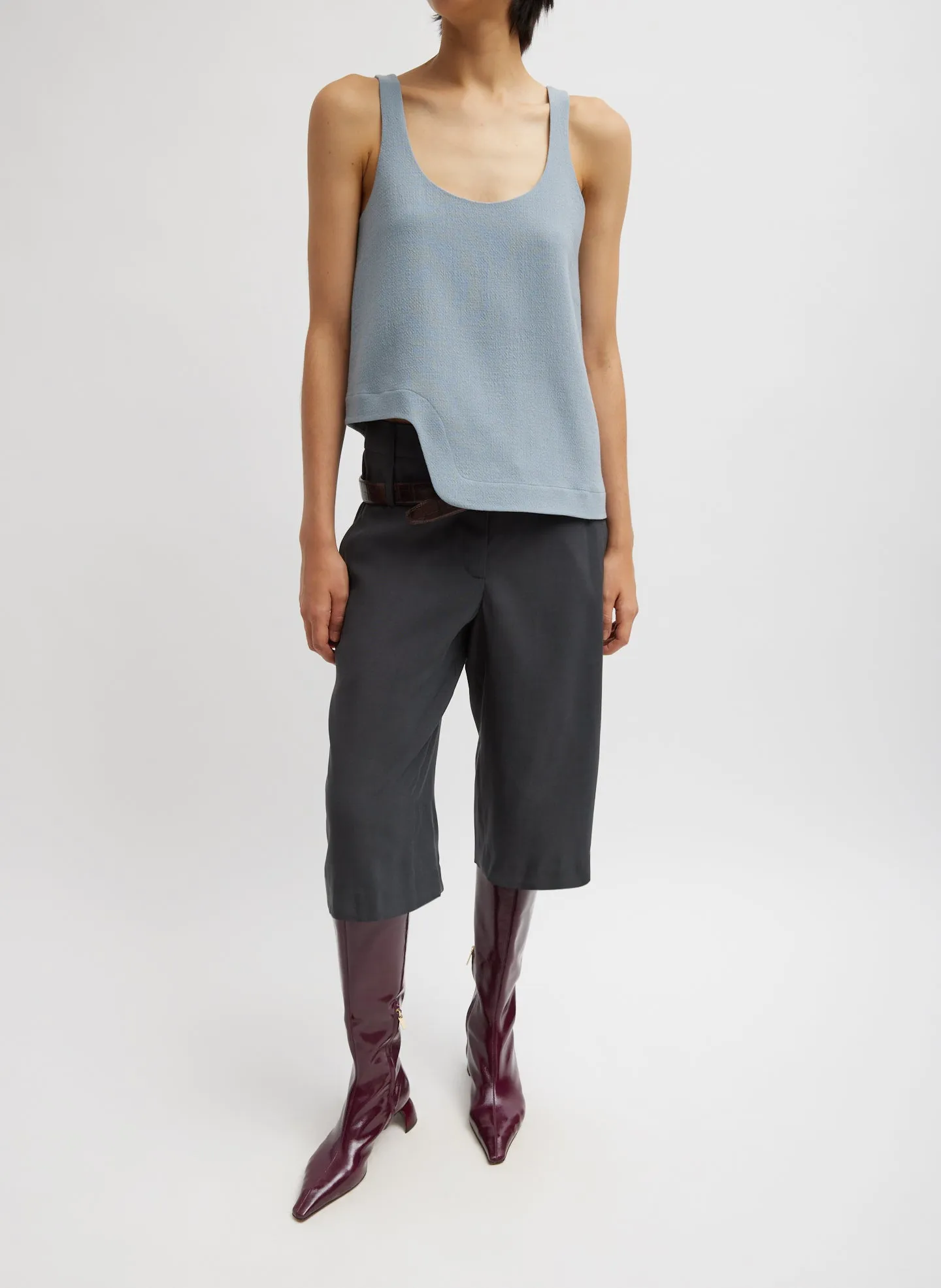 Melee Crepe Tank Top sold by Tibi product image thumbnail 3