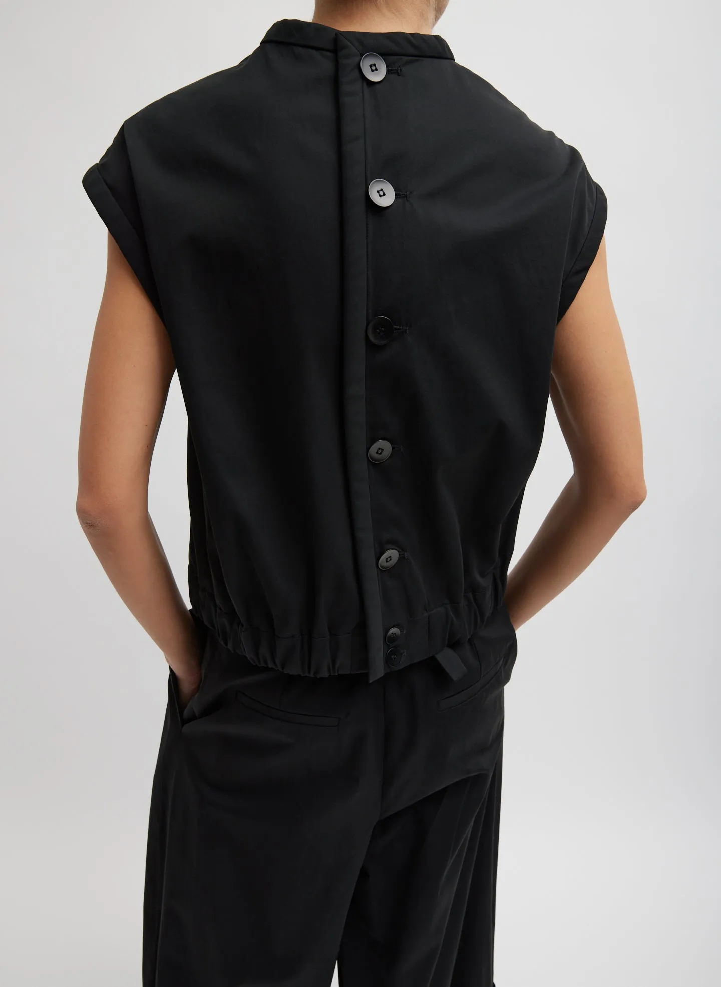 Bio Twill Blousant Vest sold by Tibi product image thumbnail 2