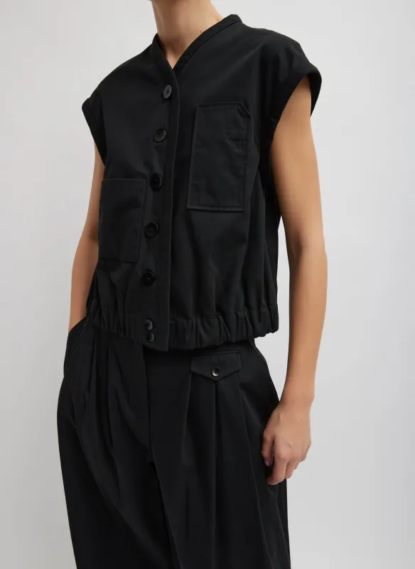 Bio Twill Blousant Vest made by Tibi