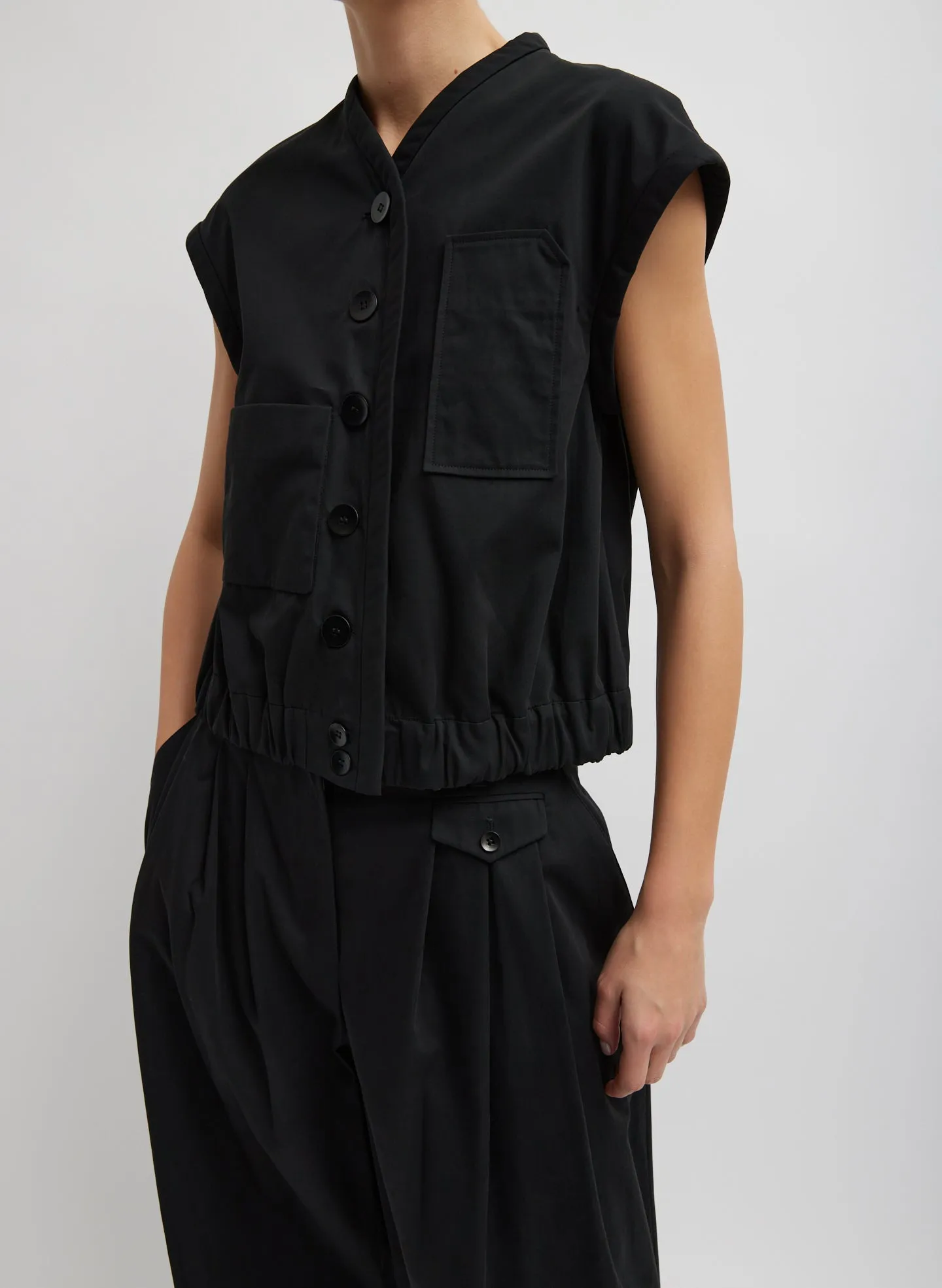 Bio Twill Blousant Vest sold by Tibi