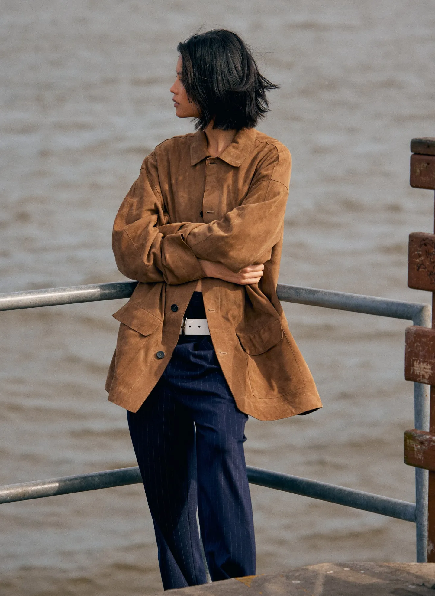 Suede Carcoat sold by Tibi product image thumbnail 2