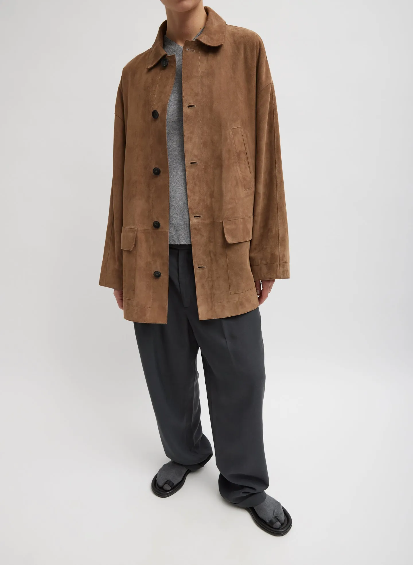 Suede Carcoat sold by Tibi