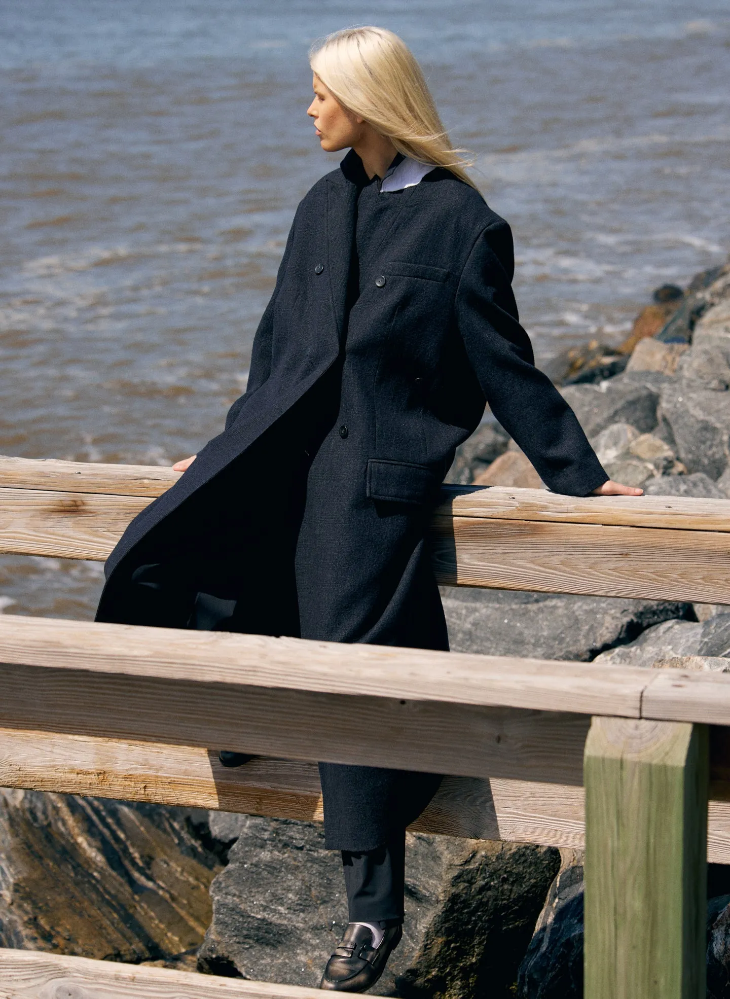 Kian Glenplaid Maxi Tux Coat sold by Tibi product image thumbnail 3