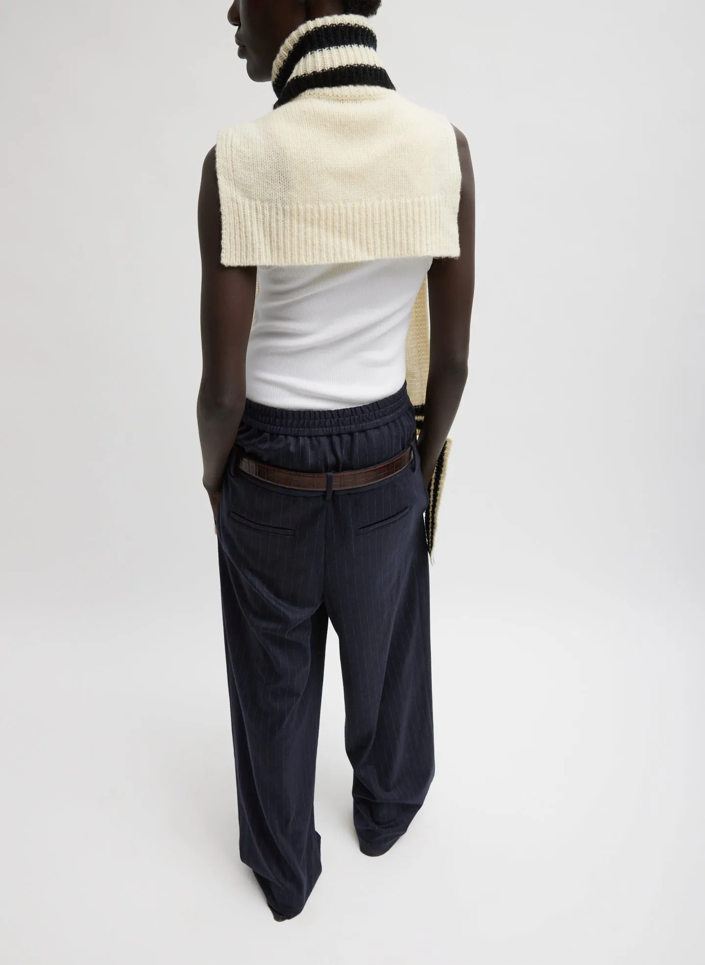 Soft Lambswool Sporty Turtleneck Dicky Sweater sold by Tibi product image thumbnail 4
