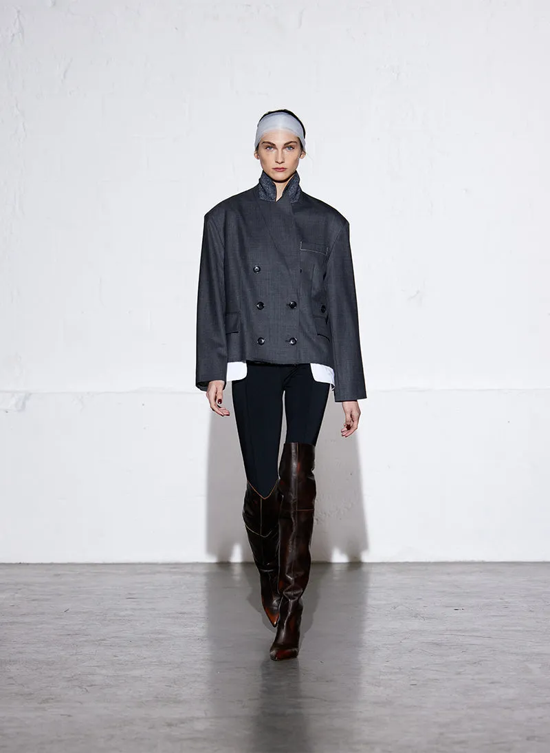 Ellis Suiting Chopped Blazer sold by Tibi product image thumbnail 2