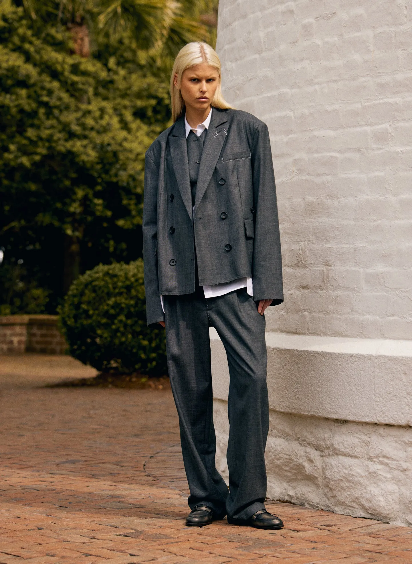 Ellis Suiting Chopped Blazer sold by Tibi product image thumbnail 3