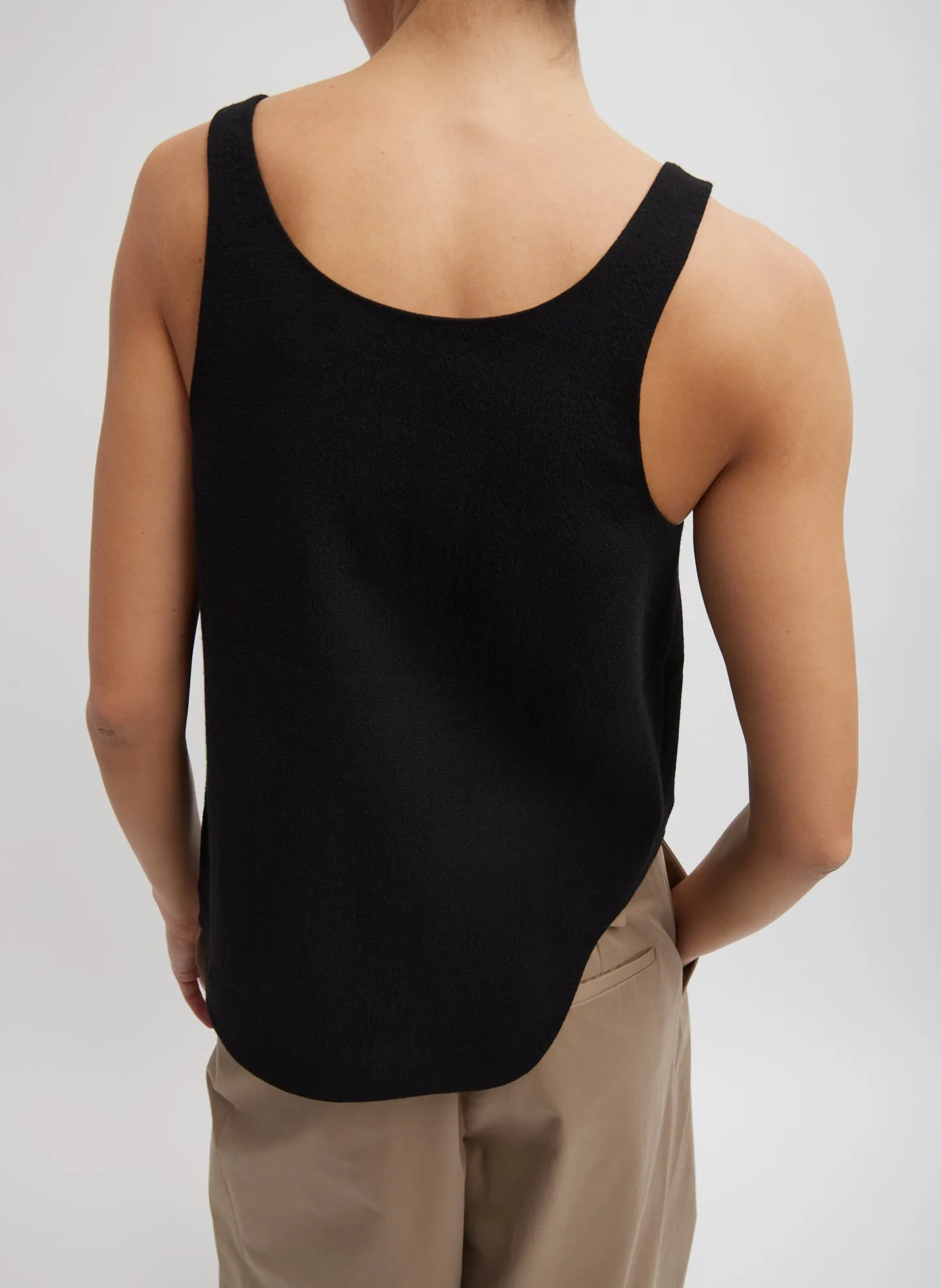 Melee Crepe Tank Top sold by Tibi product image thumbnail 2