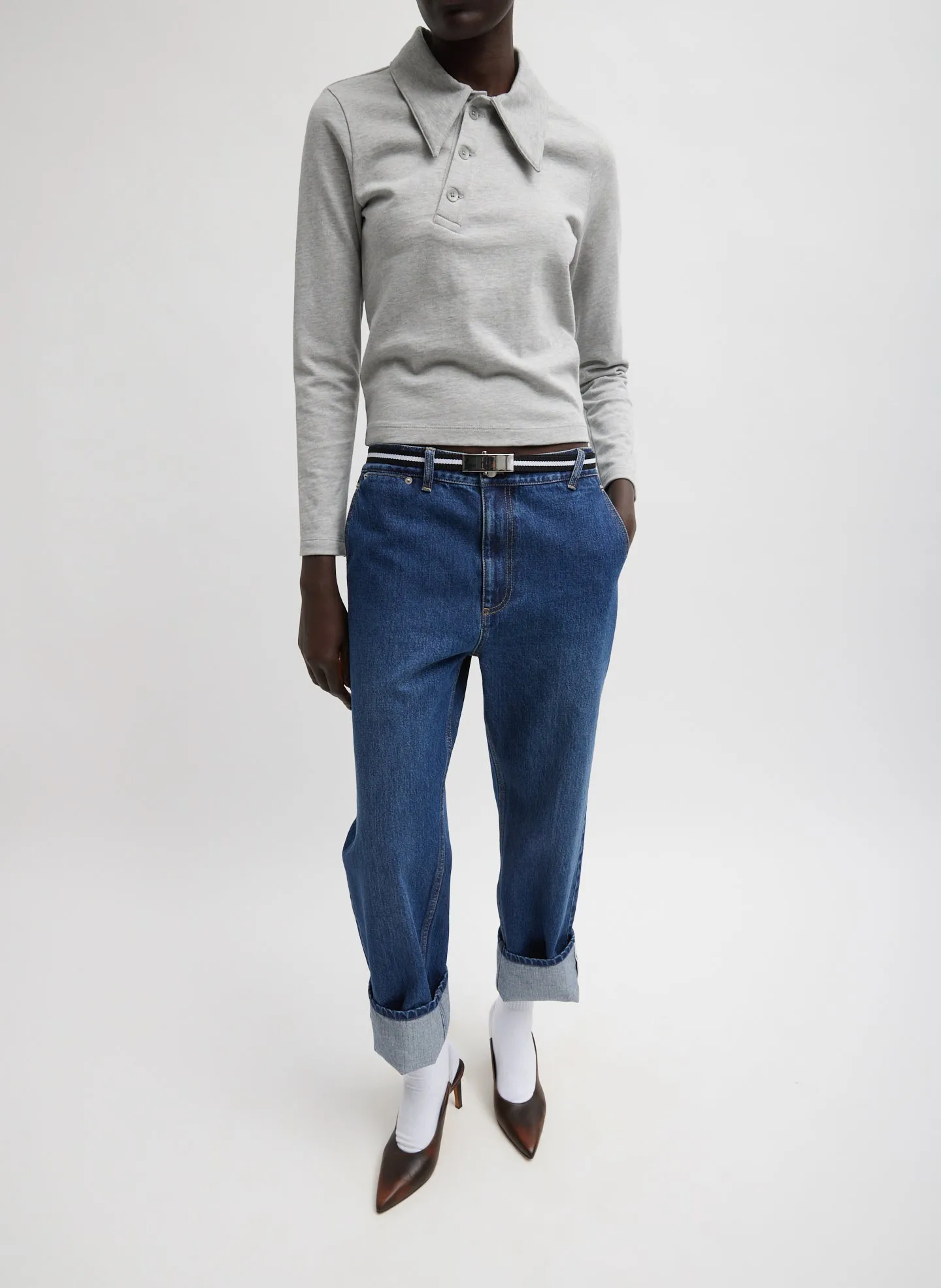 Perfect T-Shirt Shrunken Polo sold by Tibi product image thumbnail 5