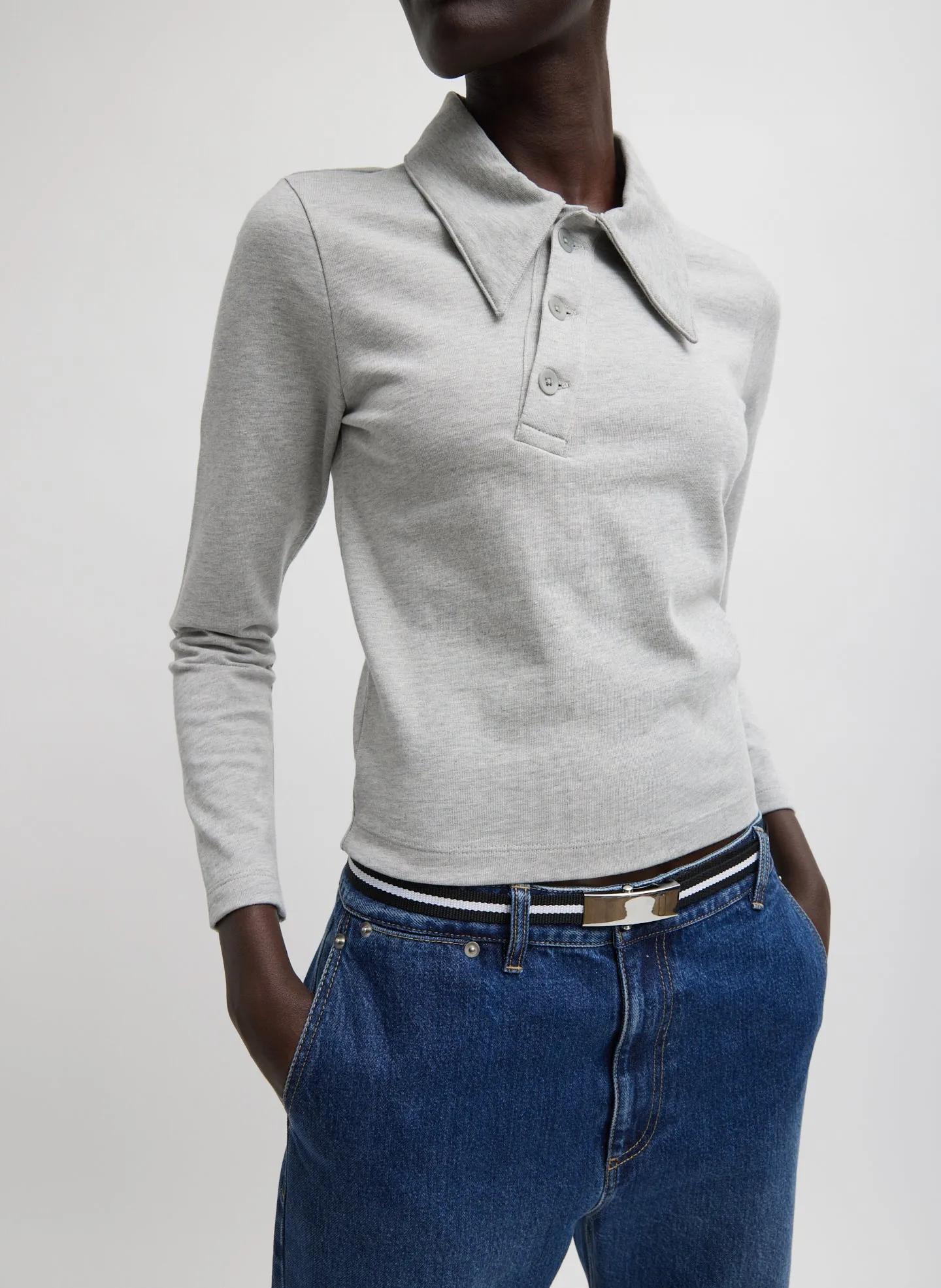 Perfect T-Shirt Shrunken Polo sold by Tibi product image thumbnail 3