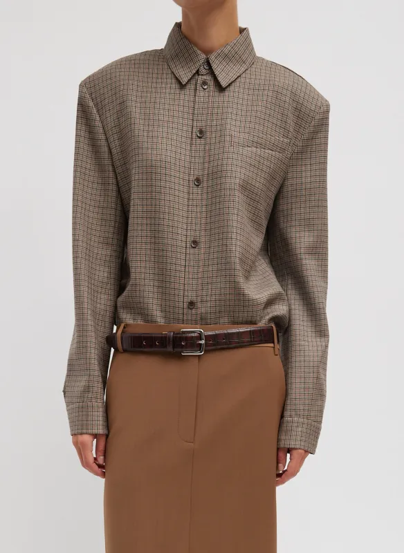 Thomas Menswear Check Detached Shirt made by Tibi