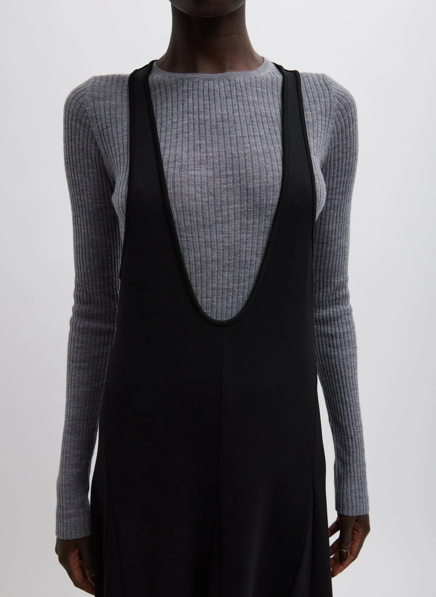 Compact Ultra Stretch Tank Dress sold by Tibi product image thumbnail 2