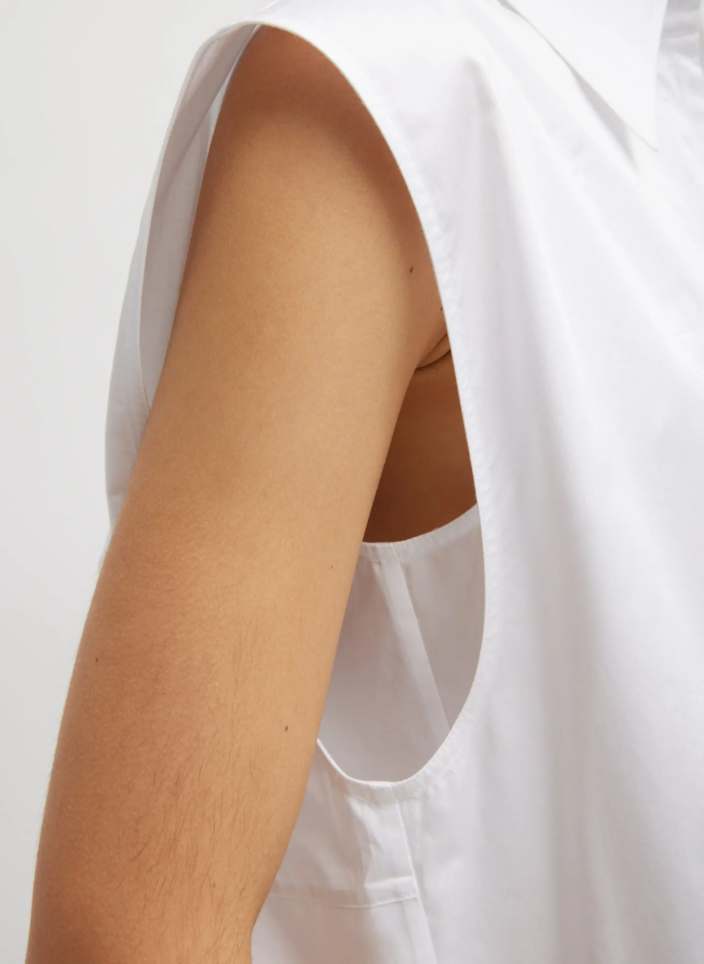Eco Poplin Sleeveless Shirt sold by Tibi product image thumbnail 3