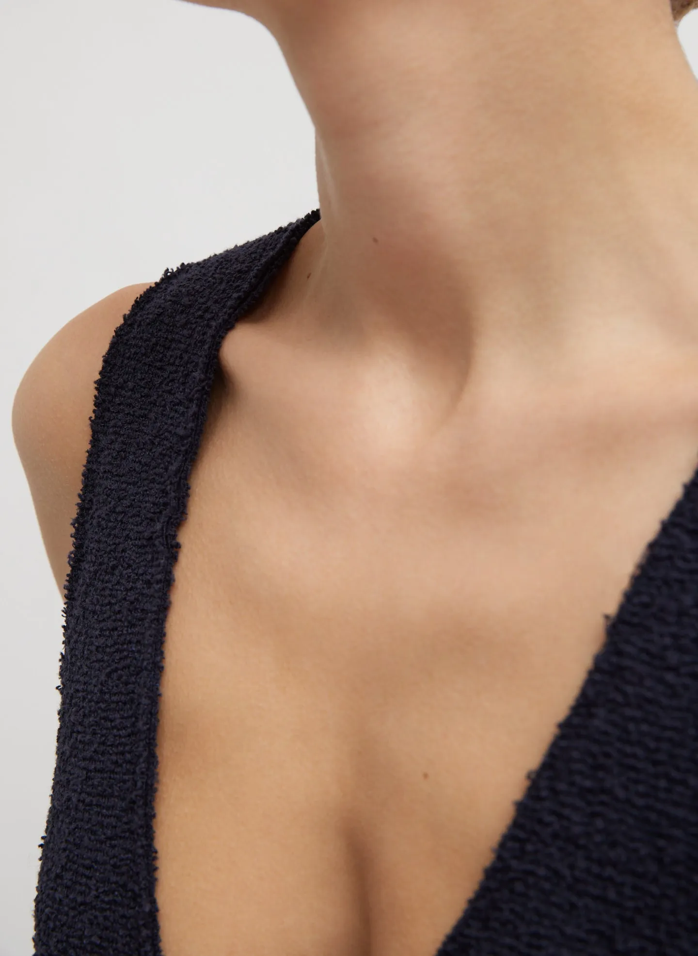 Boucle Knit Tank Tucked Dress sold by Tibi product image thumbnail 4