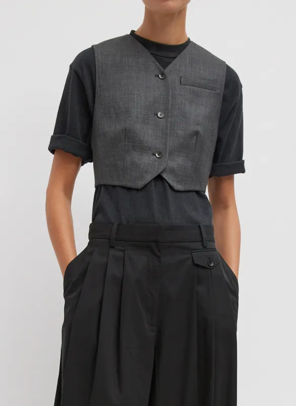 Ellis Suiting Shrunken Vest made by Tibi